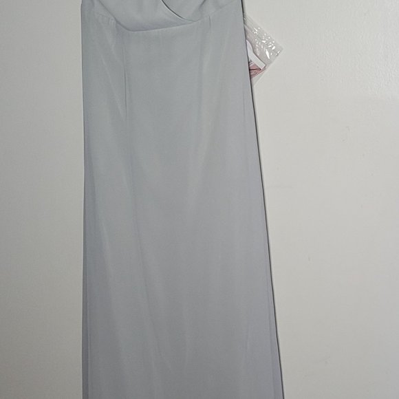 Birdy Grey Bridesmaid Dress Gray Large Convertible Straps Pockets Womens Wedding - Picture 8 of 13